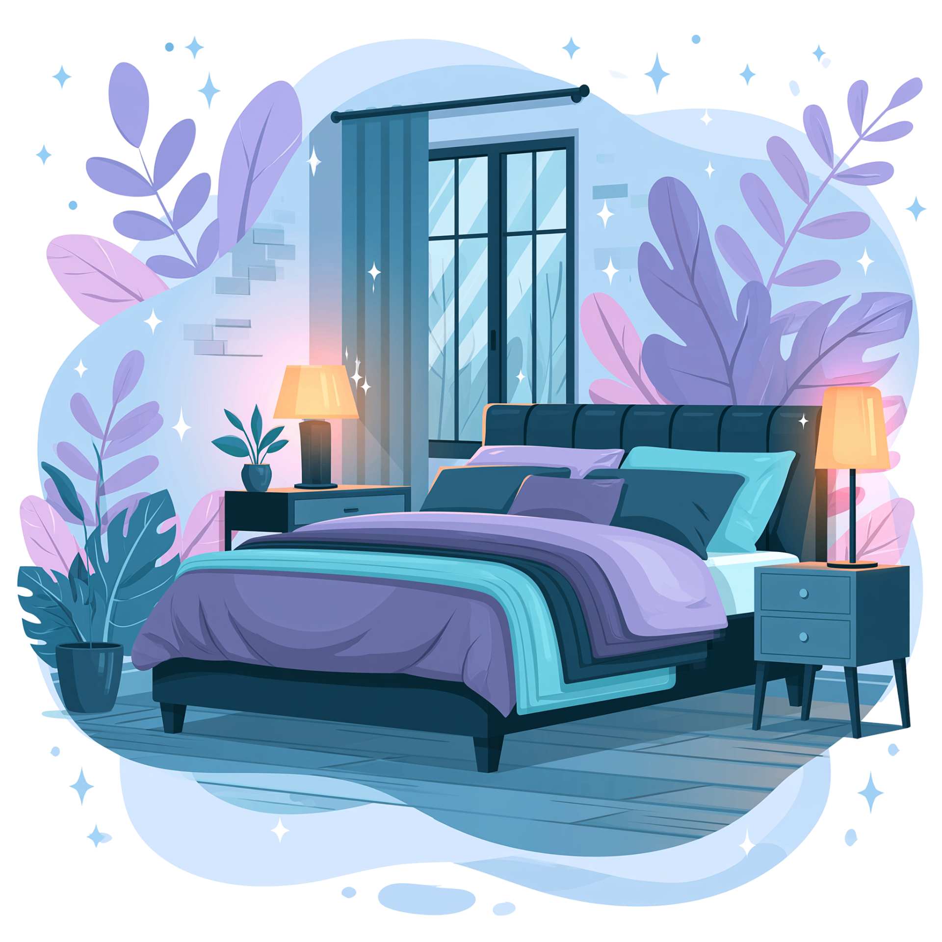 Sparkling clean Airbnb bedroom turnover